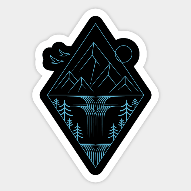 Waterfall Sticker by CreativeSage